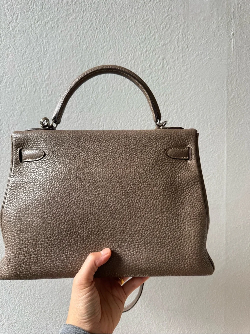 Hermes Kelly 32 Retourne Etoupe Togo in PHW